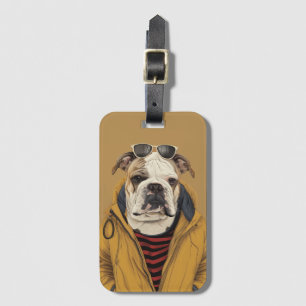 Etiqueta Para Maletas Bulldog inglés
