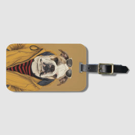 Etiqueta Para Maletas Bulldog inglés