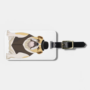 Etiqueta Para Maletas Bulldog inglés