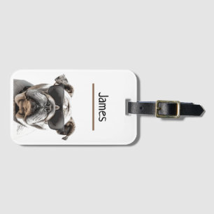Etiqueta Para Maletas Bulldog Personalizado