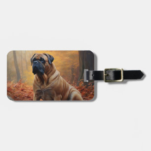 Etiqueta Para Maletas Bullmastiff en otoño se inspira la caída de las ho