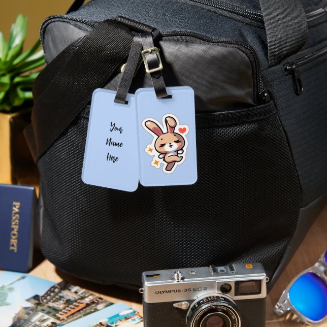 Etiqueta Para Maletas Bunny (Anverso & Reverso)