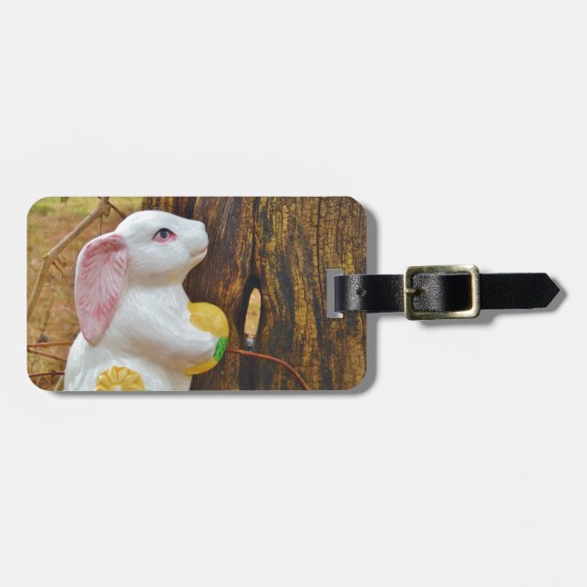 Etiqueta Para Maletas Bunny de Pascua (Frente Horizontal)