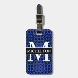 Etiqueta Para Maletas Burbuja azul personalizada
