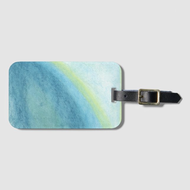 Etiqueta Para Maletas Burbuja de nubes (Anverso horizontal)