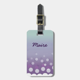 Etiqueta Para Maletas Burbujas malvas