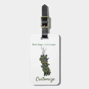 Etiqueta Para Maletas Burning Sage Thunder_Cove