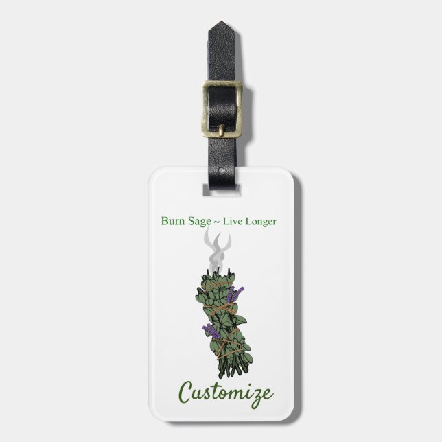 Etiqueta Para Maletas Burning Sage Thunder_Cove (Frente Vertical)