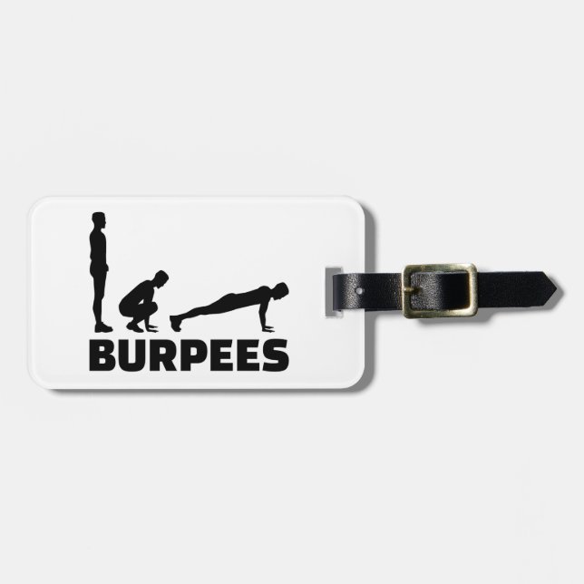Etiqueta Para Maletas Burpees (Frente Horizontal)