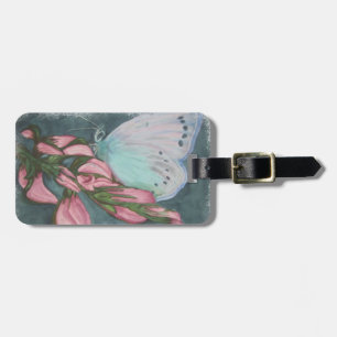 ETIQUETA PARA MALETAS BUTTERFLOR ROSA Y AZUL