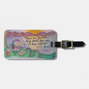 Etiqueta Para Maletas ¡C S Lewis sabe facilitar buenos byes!