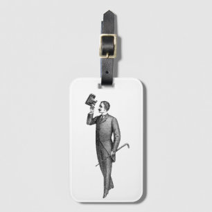 Etiqueta Para Maletas Caballero victoriano Selfie