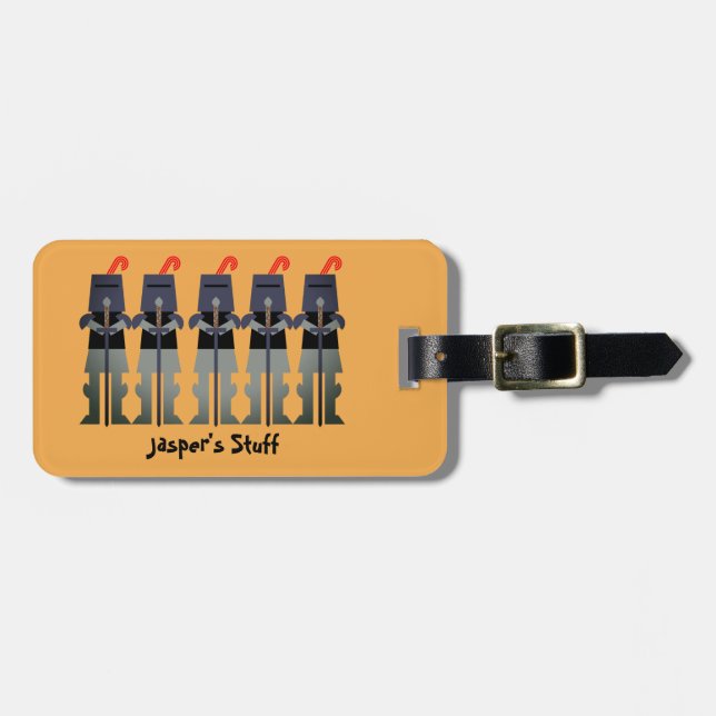 Etiqueta Para Maletas Caballeros (Frente Horizontal)