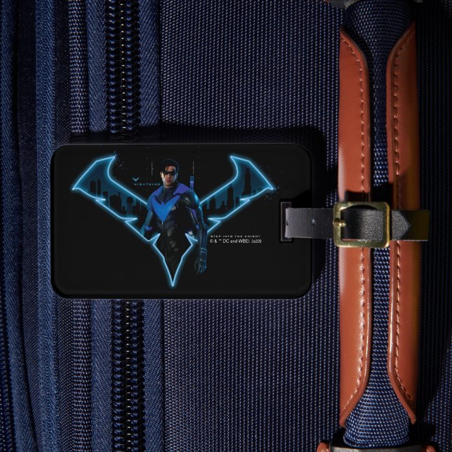 Etiqueta Para Maletas Caballeros góticos de la noche con logo (Anverso In situ 4)