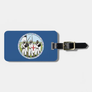 Etiqueta Para Maletas Caballeros templarios medievales