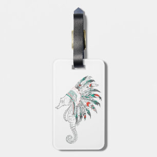 Etiqueta Para Maletas caballito de mar