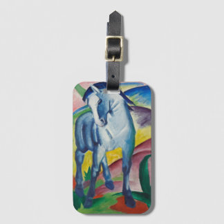 Etiqueta Para Maletas Caballo Azul de Franz Marc, Arte Antiguo Refinado