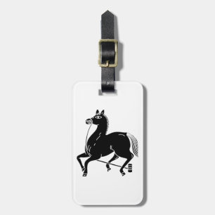 Etiqueta Para Maletas Caballo campeón atado