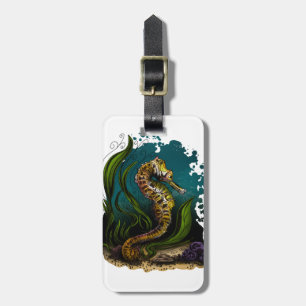 Etiqueta Para Maletas Caballo de mar