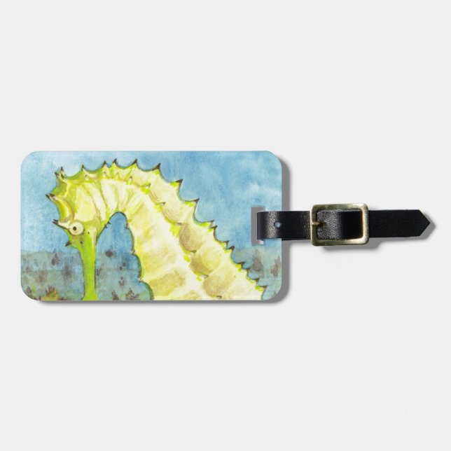 Etiqueta Para Maletas Caballo de mar (Frente Horizontal)
