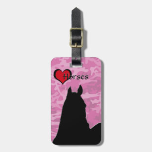 Etiqueta Para Maletas Caballo I (camo rosa)