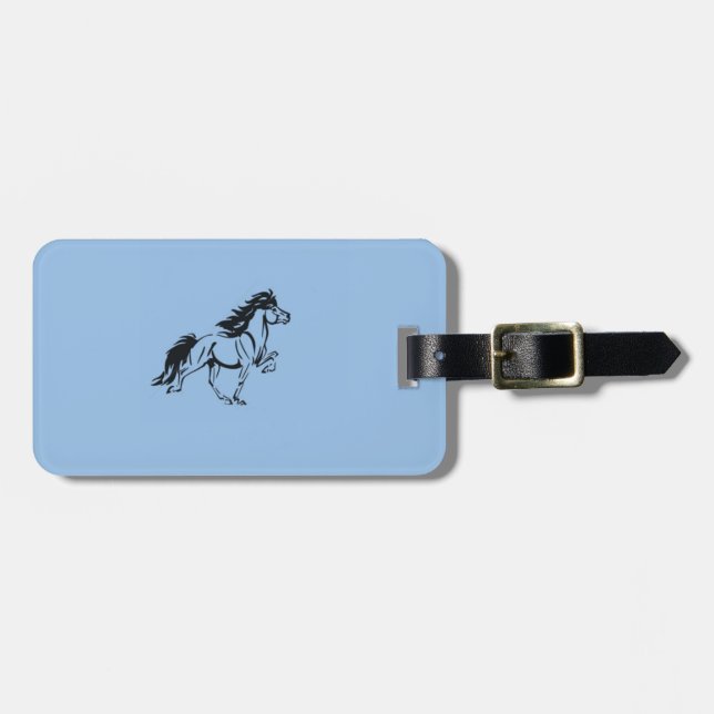 Etiqueta Para Maletas Caballo islandés (Frente Horizontal)