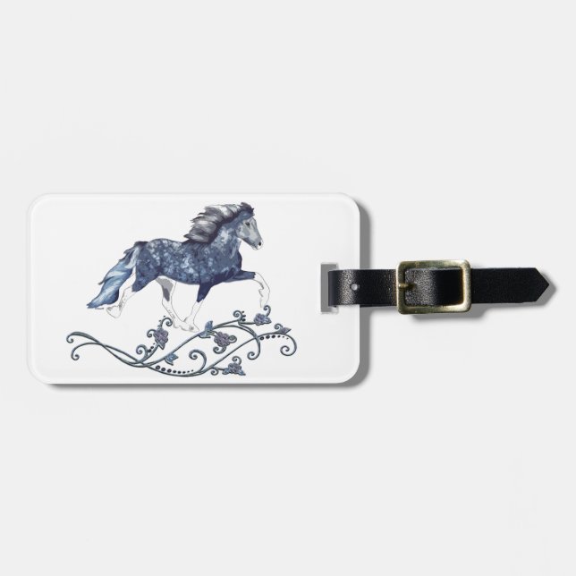 Etiqueta Para Maletas Caballo islandés Blámóða (Frente Horizontal)