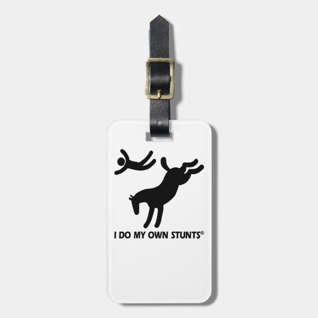 Etiqueta Para Maletas Caballo mis propios trucos (Frente Vertical)