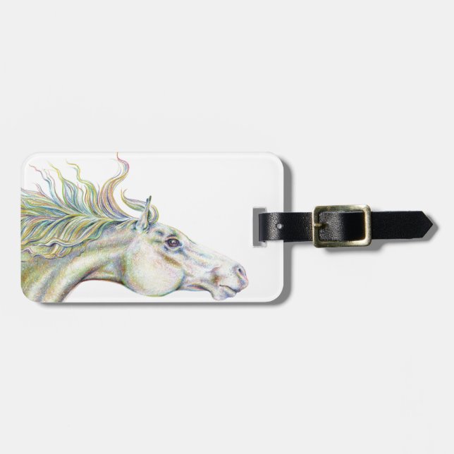 Etiqueta Para Maletas Caballo pacífico (Frente Horizontal)