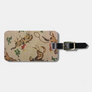 Etiqueta Para Maletas Caballo salvaje Bucking