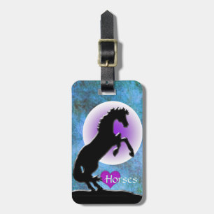 Etiqueta Para Maletas Caballos cardíacos V (azul/verde)