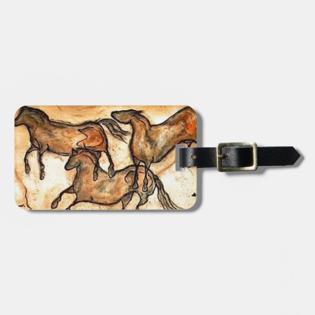 Etiqueta Para Maletas Caballos de la cueva ** (Frente Horizontal)