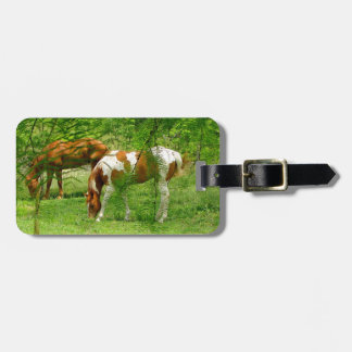 Etiqueta Para Maletas Caballos de verano