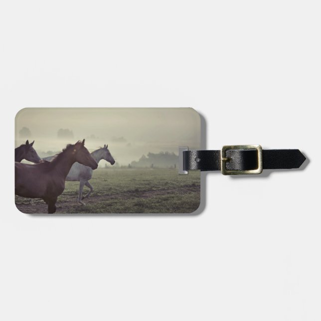 Etiqueta Para Maletas Caballos salvajes (Frente Horizontal)