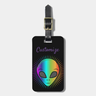 Etiqueta Para Maletas Cabeza de Alien de Cul_Cove