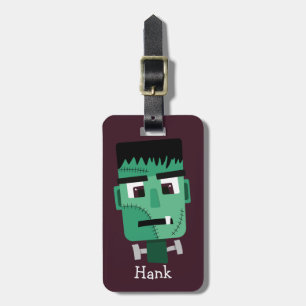 Etiqueta Para Maletas Cabeza de Frankenstein Monster