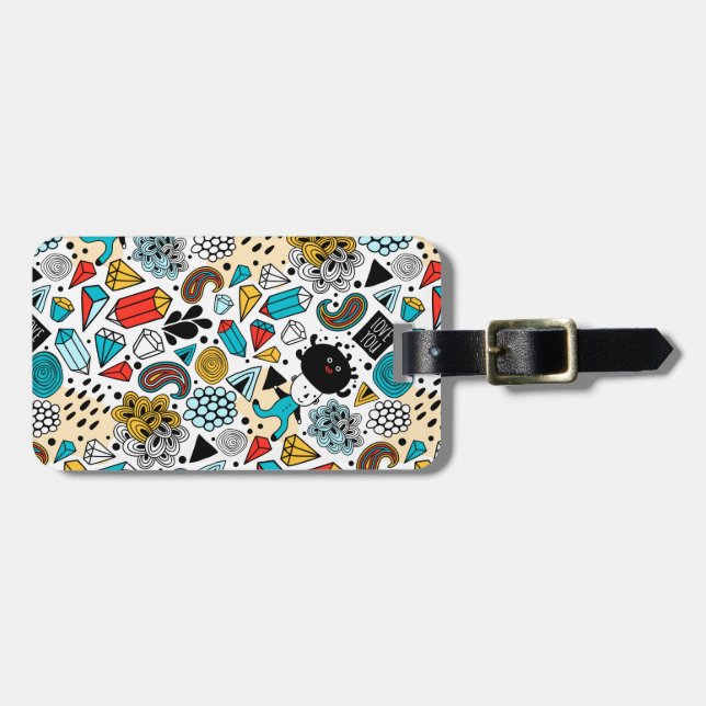 Etiqueta Para Maletas Cabeza loca (Frente Horizontal)