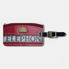 Etiqueta Para Maletas Cabina telefónica de Londres roja