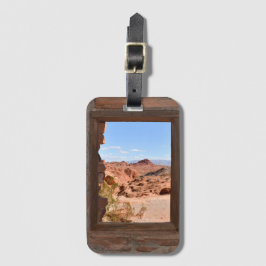 Etiqueta Para Maletas Cabinas interiores con vistas al Valle del Fuego