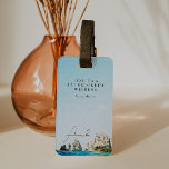 Etiqueta Para Maletas CABO MÉXICO Tropical Beach Bachelorette Weekend<br><div class="desc">Esta etiqueta de equipaje incluye una pintura acuarela de Cabo San Lucas,  México y una tipografía tipográfica. Esta etiqueta para el equipaje es el complemento perfecto para su escapada de fin de semana de soltera. Personaliza para cada persona y añade a su bolso de bienvenida.</div>