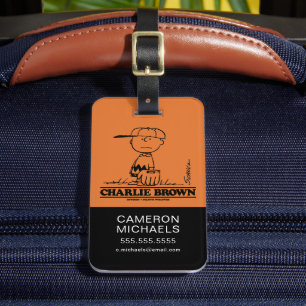 Etiqueta Para Maletas Cacahuetes Bolas de juego de Charlie Brown