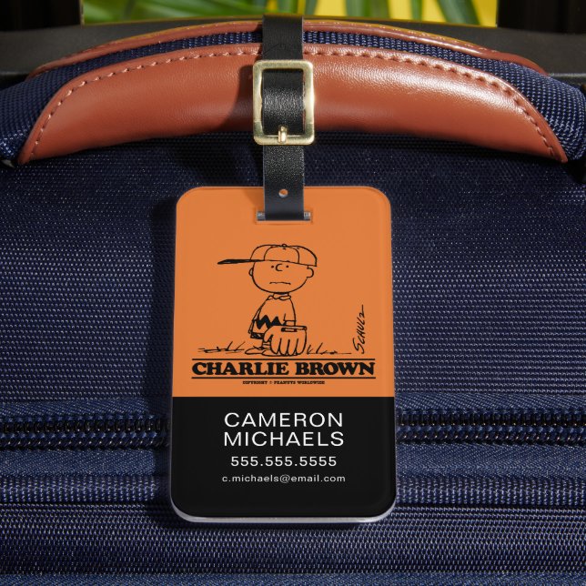 Etiqueta Para Maletas Cacahuetes | Bolas de juego de Charlie Brown (Anverso In situ 2)