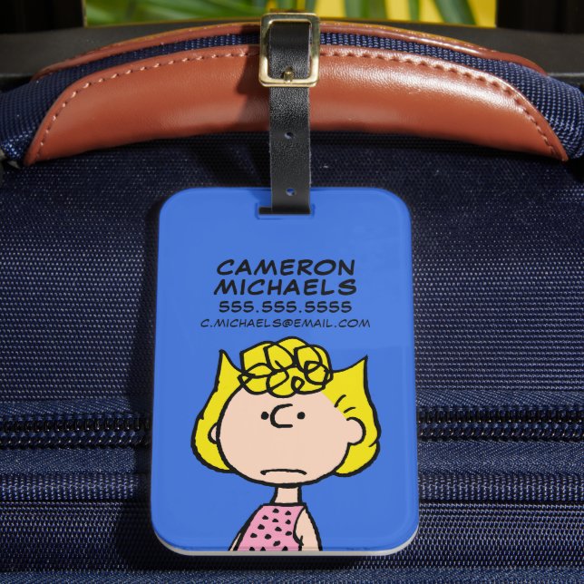 Etiqueta Para Maletas Cacahuetes | Sally Brown (Anverso In situ 2)