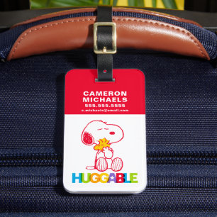 Etiqueta Para Maletas Cacahuetes   Snoopy & Woodstock Huggable