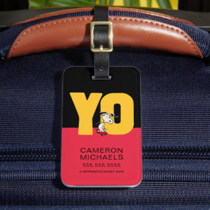 Etiqueta Para Maletas Cacahuetes Snoopy YO Skateboard