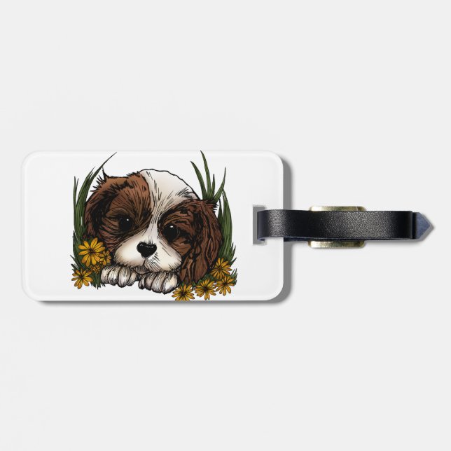Etiqueta Para Maletas Cachorro (Atrás Horizontal)