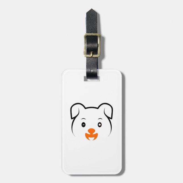 Etiqueta Para Maletas Cachorro (Frente Vertical)