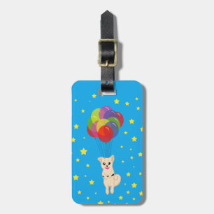 Etiqueta Para Maletas Cachorro con globos