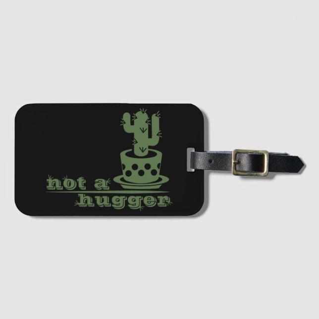 Etiqueta Para Maletas Cacti No es gracioso decir (Anverso horizontal)