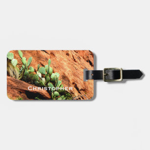 Etiqueta Para Maletas Cactus and Red Rocks Southwest Name Bag